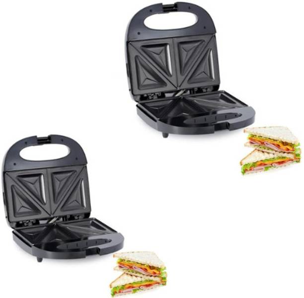 DRUMSTONE Pack2 2819 Sandwich Maker | Quick and Easy Sandwich Press for Delicious Meals Waffle