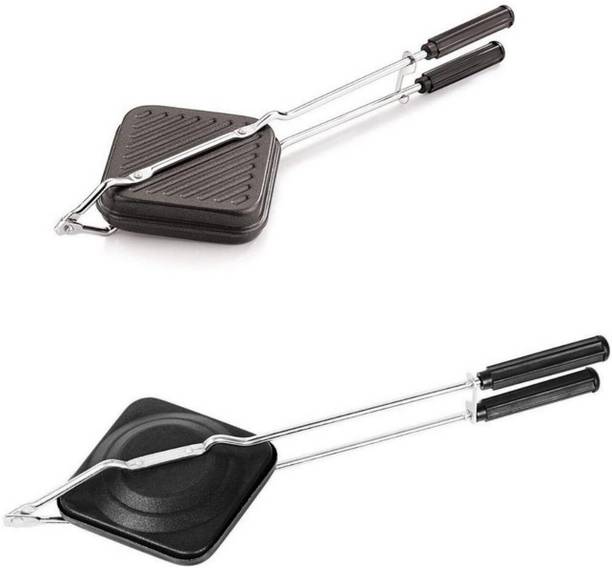 RBGIIT Street Food Combo Toaster with Grill and Regular Sandwich Maker Plates Grill, Toast