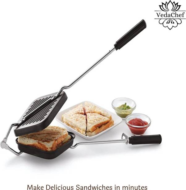VedaChef by VedaChef Quick & Easy Sandwich Gas Grill Toaster for Home & Outdoor Cooking Grill