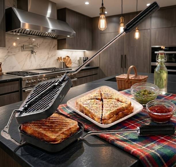shuddhkitchen Kitchen Bread Toast Grill 40cm Grill Sandwich Maker