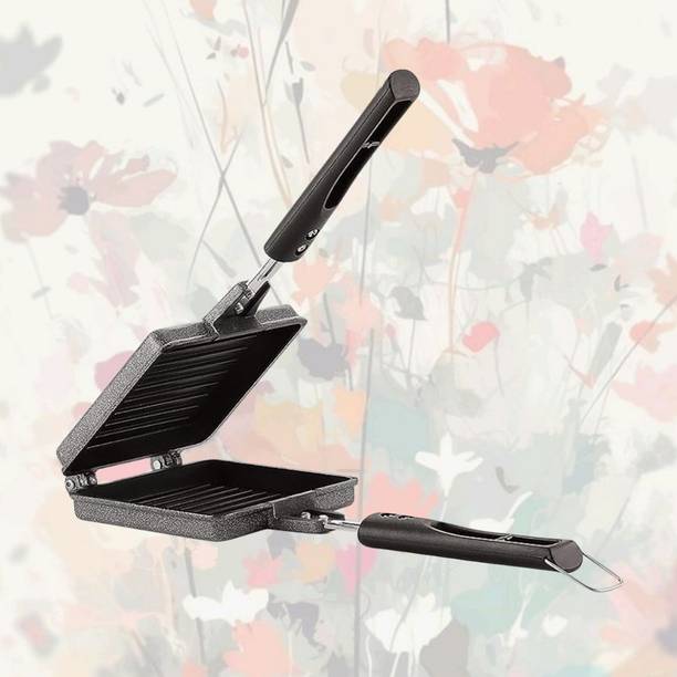 Dialust NonStick Sandwich Grill Toast Bread Pan | Manual Double Side Toast Sandwich Maker