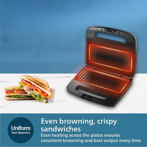 PHILIPS HD2289/00 (Panini Sandwich Maker XL Size , Non- Stick Plate) Grill  (Black)