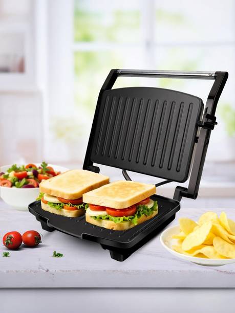 AGARO Royal Grill Sandwich Maker, Non Stick Coated Grill Plates, Stainless Steel Body Open Grill Sandwich Maker