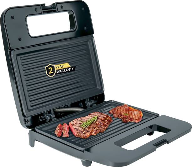 iBELL SM410N Electric Sandwich Maker, 800W, Handle Lock function, Non-Stick Plates to Toast, Grill