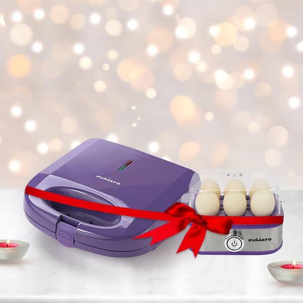 The Better Home by Fumato Breakfast Combo: Sandwich & Egg Maker| 1-Year Warranty| Color-Coordinated Grill