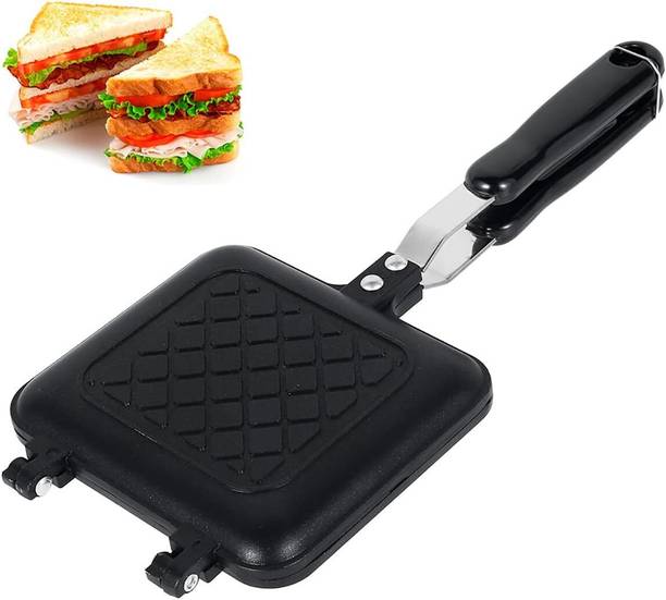 RECTITUDE Non-Stick Gas Sandwich Toaster with Heat Resistant Handle Toast