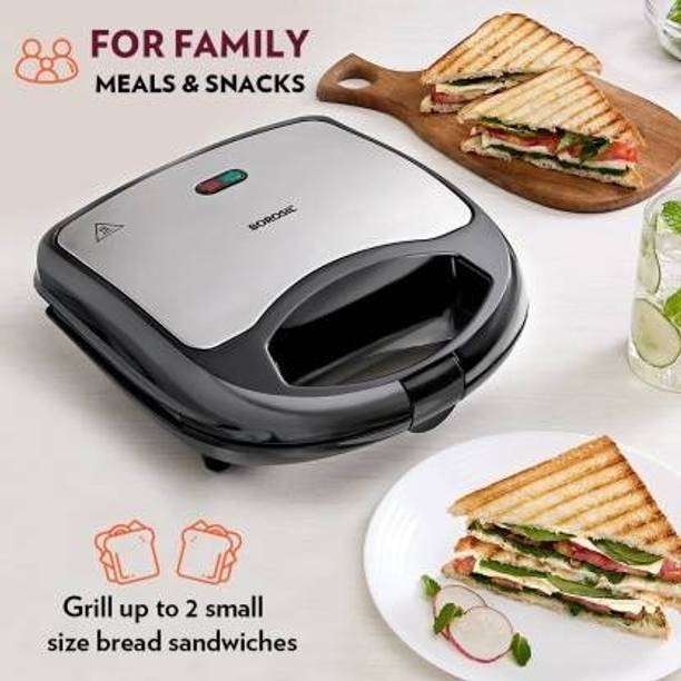 BOROSIL Neo Sandwich Grill Maker Black Grill (Black)