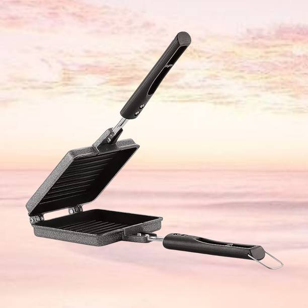 Dialust Non Electric Sandwich Toast Grill Pan | Double Sided Bread Maker Toast Sandwich Maker