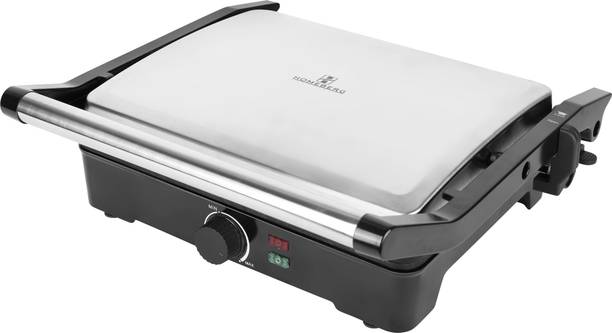 Homeberg by homeberg Non-Stick Cooking Surface 4 Slice Tandoor & Grill Maker 2000W -HSG737 Open Grill