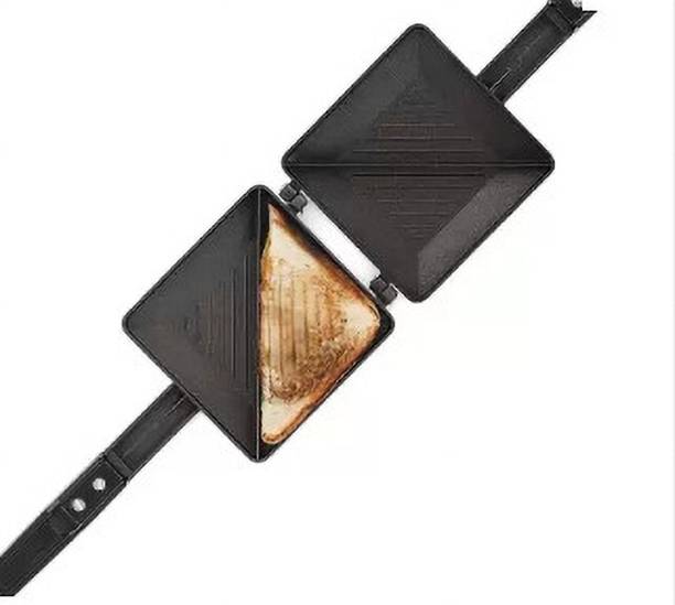 BLLUEX Non-Stick Hand Toaster, Gas Toaster, 2 Slice Toast Open Grill Black Toast
