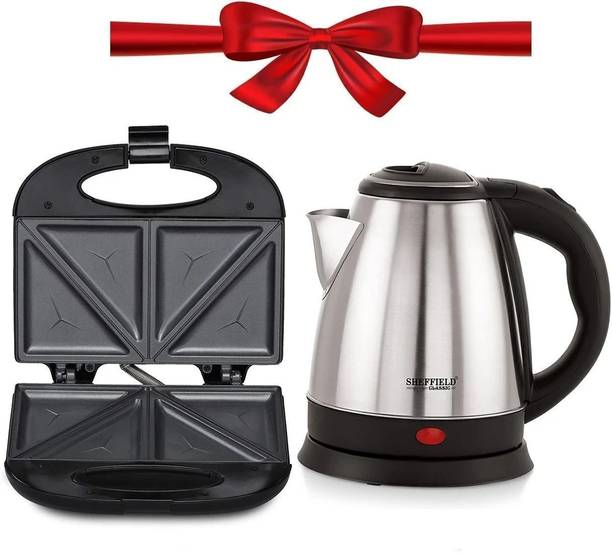 Sheffield Classic Combo Sandwich Toaster and Electric Kettle Toast Sandwich Maker