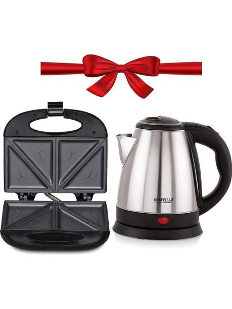 Sheffield Classic Combo Sandwich Toaster and Electric Kettle Toast Sandwich Maker
