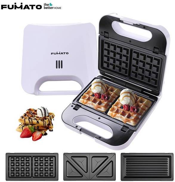 The Better Home Fumato 3-in-1 Sandwich Maker with Toast, Grill & Waffle Plates Grill, Toast, Waffle
