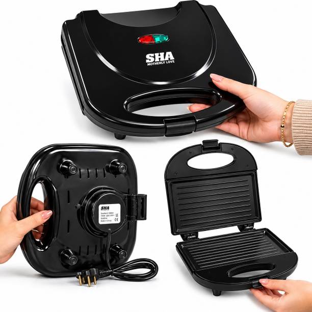 SHA Motherly Love by SHA Motherly Love SHA-GSM800-07 – Smart Grill Sandwich Maker Grill, Open Grill, Toast