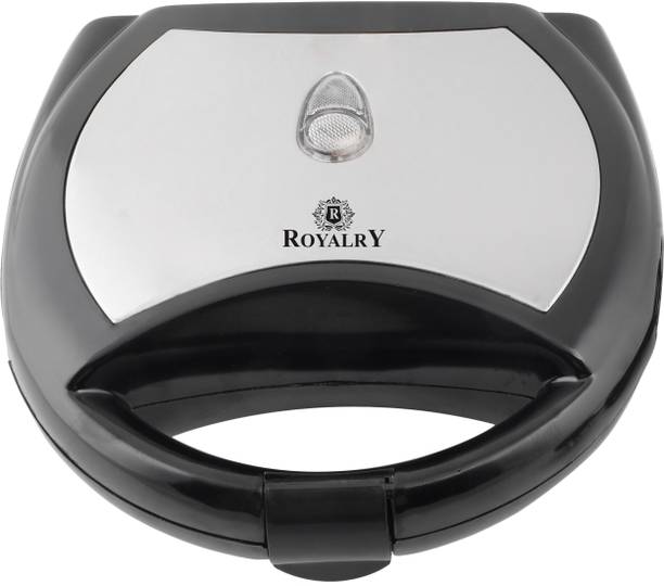 royalry by ROYALRY Cl-459/460, 700 Watt Sandwich Maker with Fixed Plates, Black Grill
