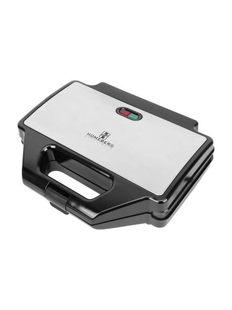 Homeberg by homeberg Non-Stick Coating 2-Slice Big O Fill Grill Maker 1000W - HSG618 Grill, Toast
