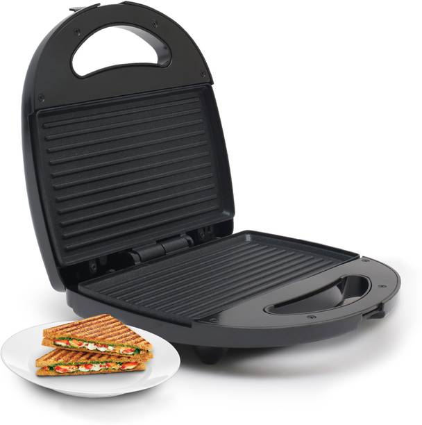 AGARO Delite Sandwich Maker, 750W, 4 Slice Non Stick Grill Plate,Oil Free Toasting, Grill