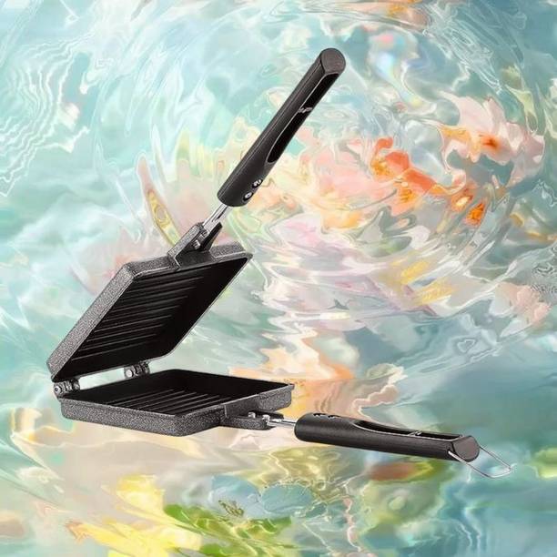 Dialust NonStick Manual Sandwich Grill Bread Pan | Double Sided Toast Maker Toast Sandwich Maker