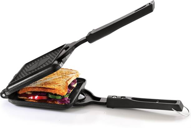 Magnus Non Stick Giant Grill Toaster with 2 Cut Design for Quick Heating Gas Compatible Grill Sandwich Maker