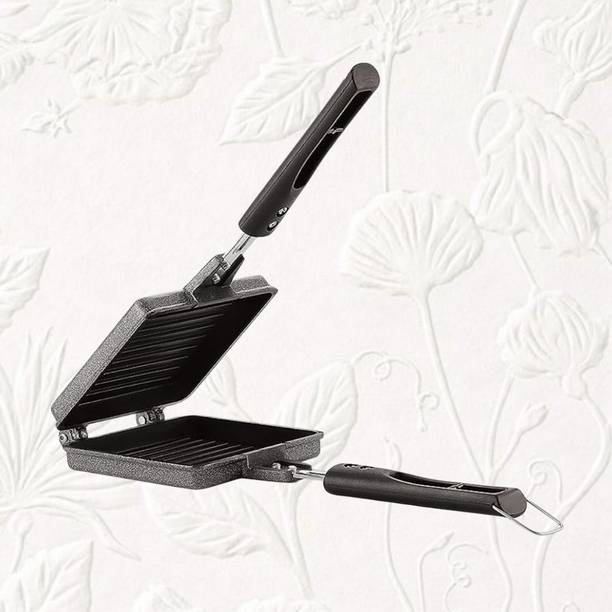 Dialust Manual Sandwich Bread Toast Pan | Double Sided Grill Maker Toast Sandwich Maker