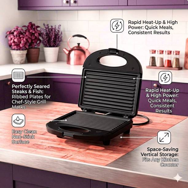 truTRTL _Black Sandwich Maker-63 Toast Sandwich Maker