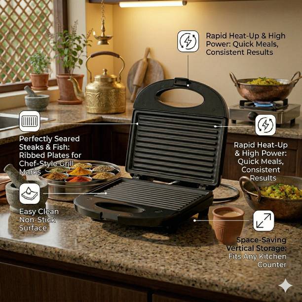 SHA Motherly Love _Black Sandwich Maker-103 Toast Sandwich Maker