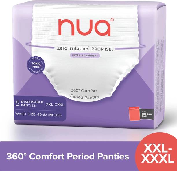 Nua Comfort Disposable Period Panties XXL-XXXL | Ultra-Absorbent | Sanitary Pad