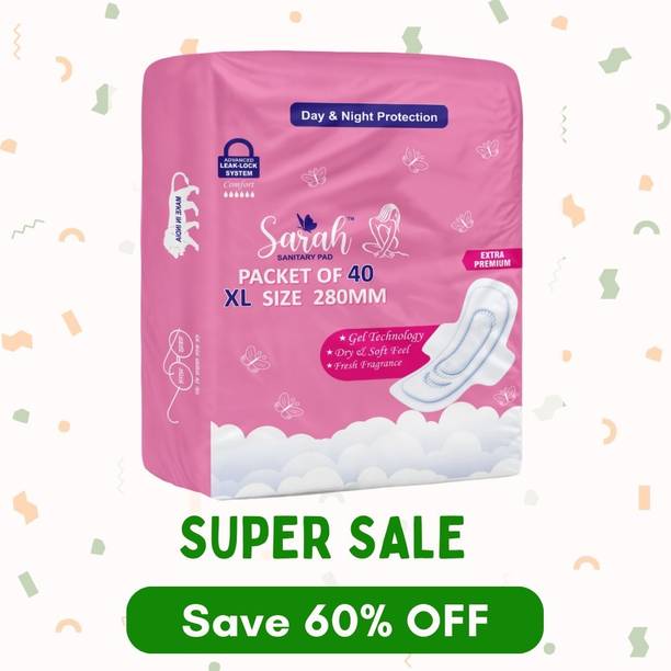 Sarah Sanitary Pad XL Size 280mm-40 Sanitary Pad