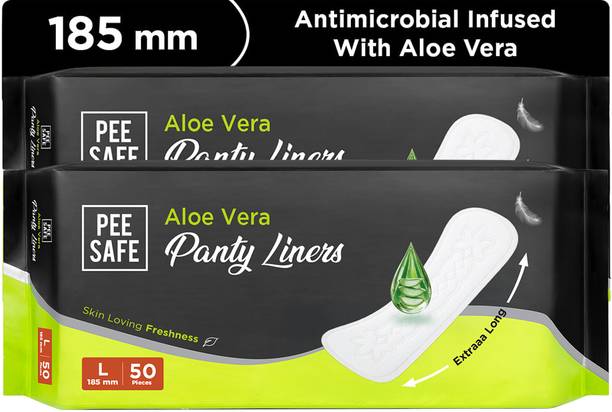 Pee Safe Aloe Vera Panty Liners For Women | Curvy Design For Extra Comfort Pantyliner