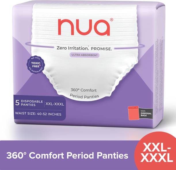 Nua Comfort Disposable Period Panties XXL-XXXL | Ultra-Absorbent | Sanitary Pad