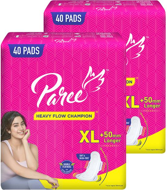 परी Soft & Rash Free Sanitary Pad | XL Size| 3 Seconds Absorption for Heavy Flow