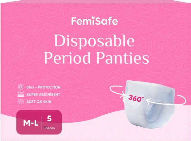 Femisafe Disposable Period Panties | Leak proof, Ultra soakage & 360 degree coverage Sanitary Pad