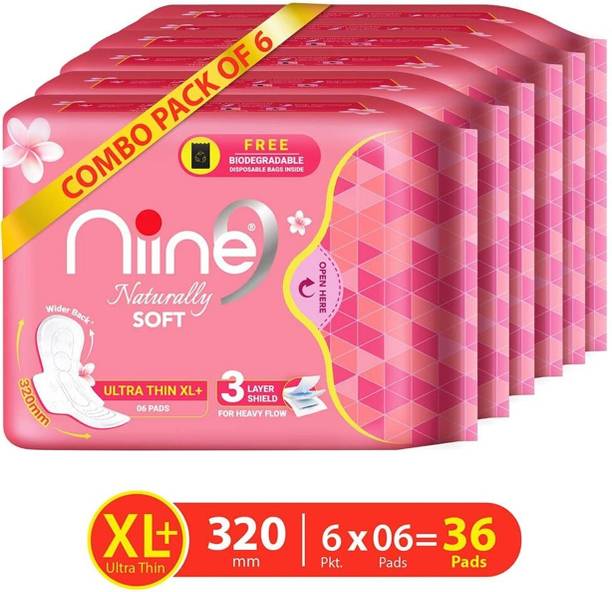 nine naturally soft pad pack of 6 Sanitary Pad