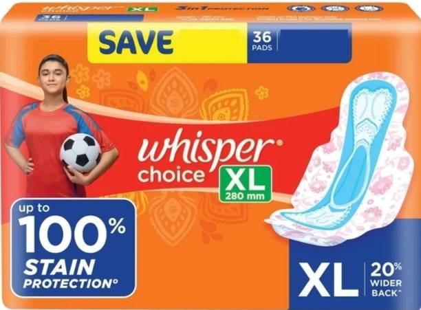 Whisper Choice XL 36 pad Sanitary Pad