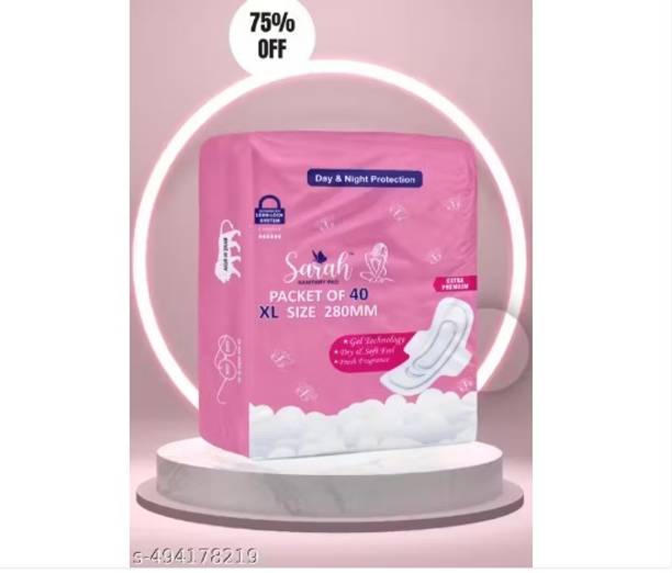 Sarah Best__ quality Sanitary Pad SIZE-XL(packet of 40)280mm Sanitary Pad