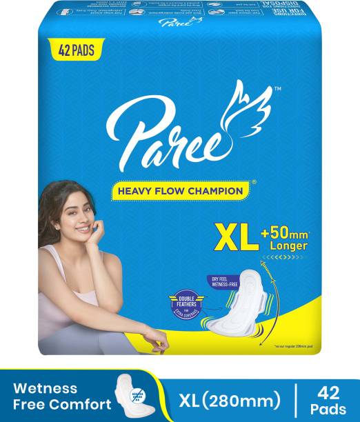 Paree Dry Feel XL Sanitary Pads for Women with Leakage Protection & Quick Absorbption Sanitary Pad