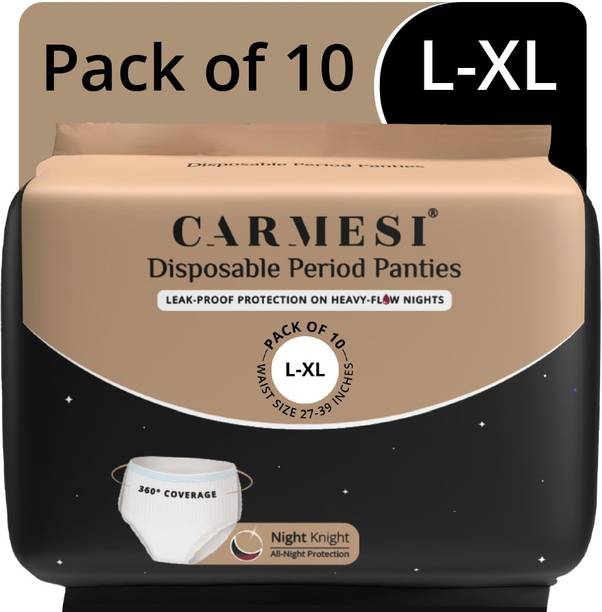 कार्मेसी Disposable Period Panties (L-XL) | Leak-Proof Protection For Heavy-Flow Nights