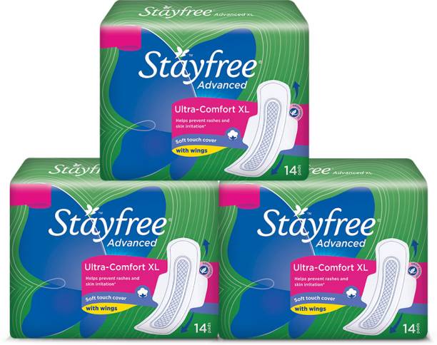 STAYFREE Advanced Ultra - Comfort Soft XL Sanitary Pad(Pack of 42) Sanitary Pad