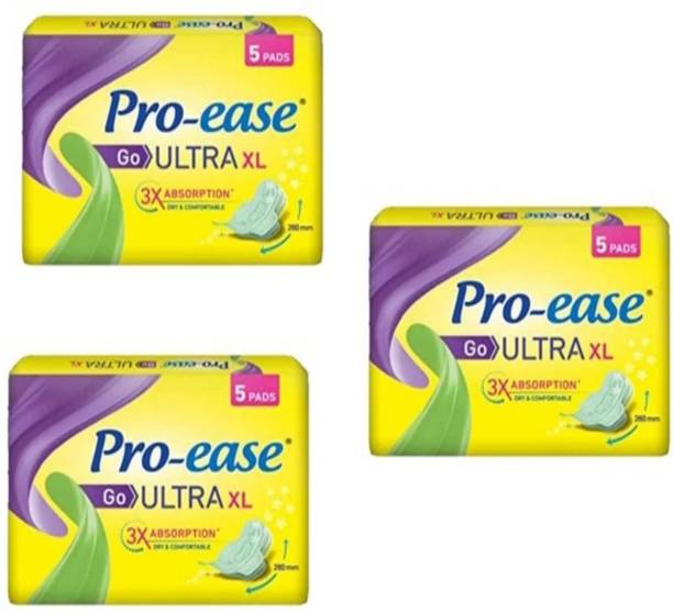 प्रोएसे ultra sanitary napkins pads pack of 3
