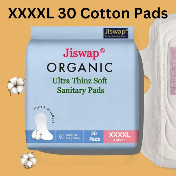 Jiswap XXXXL Anion Sanitary Pad | Leak Proof | Heavy Flow & Overnight Pad Rash Free Sanitary Pad
