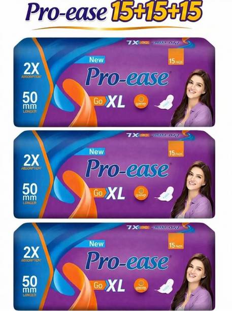 Pro-ease Go XL Sanitary Pad (15+15+15) Sanitary Pad