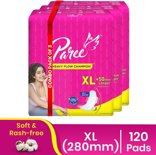 परी Soft & Rash Free XL Sanitary Pad, With 3 Seconds Absorption for Heavy Flow
