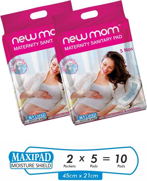 Newmom Disposable Maternity Pad Maxi, pack of 5*2 Sanitary Pad