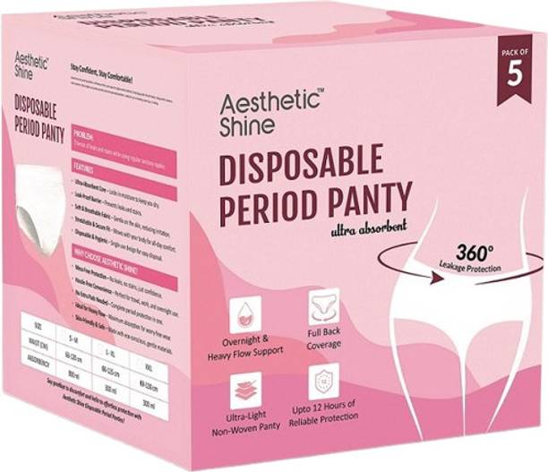 Aesthetic Shine Disposable Period Panties | S M | Leak-Proof Protection For Heavy-Flow Nights Sanitary Pad