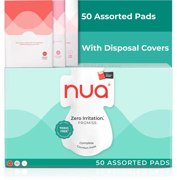 Nua Complete Comfort 12XL+, 20XL,18L With Disposal Covers| 4X Comfort Sanitary Pad