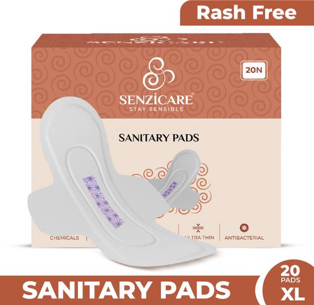 Senzicare Ultra Thin Breathable Sanitary Napkins XL ( Pack Of 20 ) Sanitary Pad