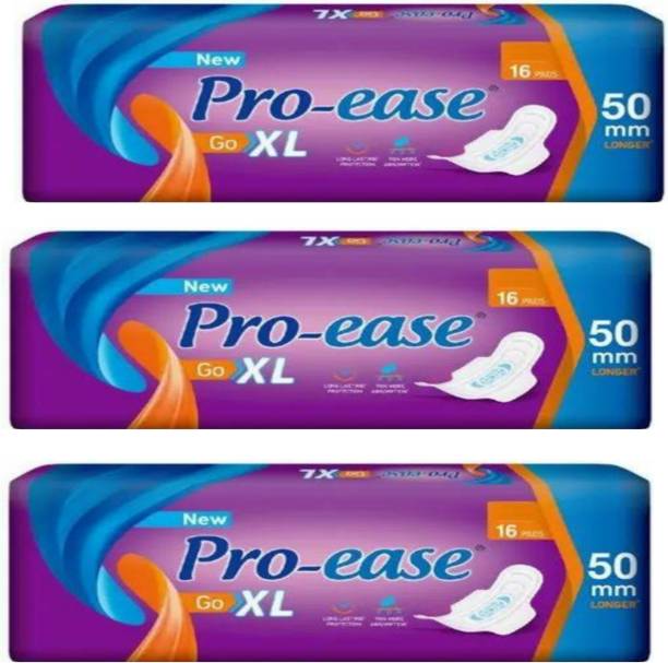 Pro-ease Go XL 15+15+15 PADS PACK OF 3 Sanitary Pad