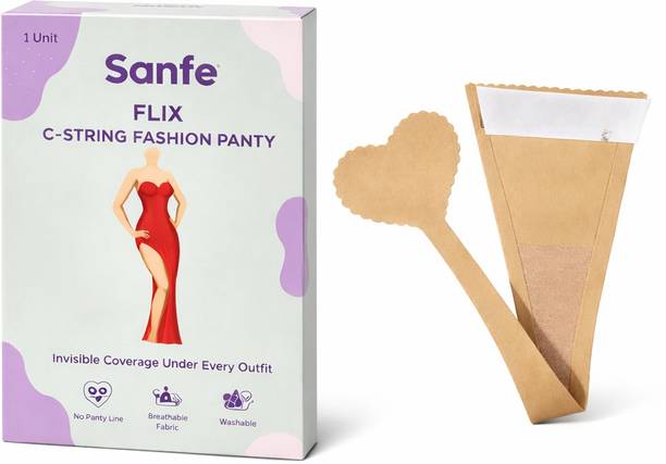 Sanfe Flix Nude C-String Panty | Seamless Underwear Pantyliner