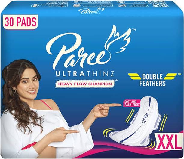 Paree Good quality Ultra Thinz Soft & Rash Free Double Feathers XxL Pads Sanitary Pad Sanitary Pad