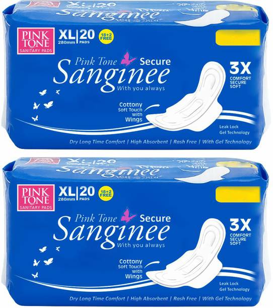 pink tone COTTON SOFT, DRY LONG TIME COMFORT, HIGH ABSORBENT-XL280 Sanitary Pad